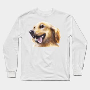 Happy Golden Retriever dog Long Sleeve T-Shirt